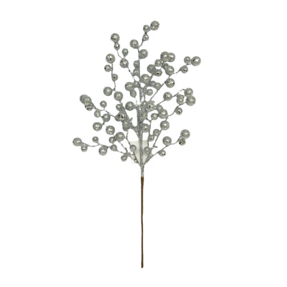 XM13622 GLITTERED BERRY SPRAY,22"