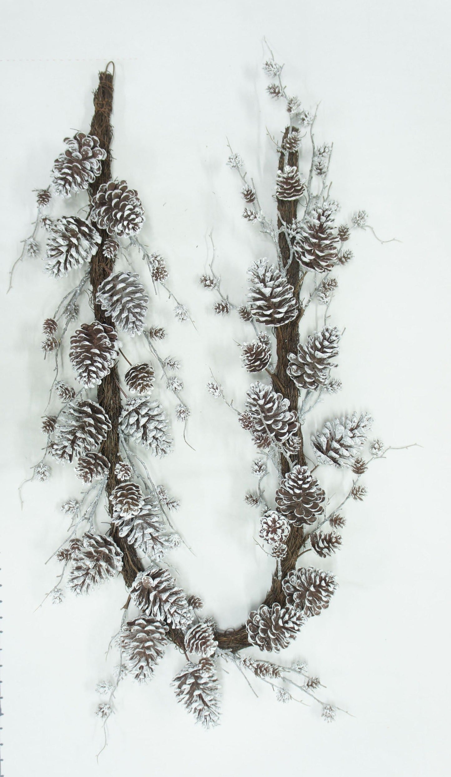 XM13652 FROSTED PINECONE GARLAND,6'-2/8P