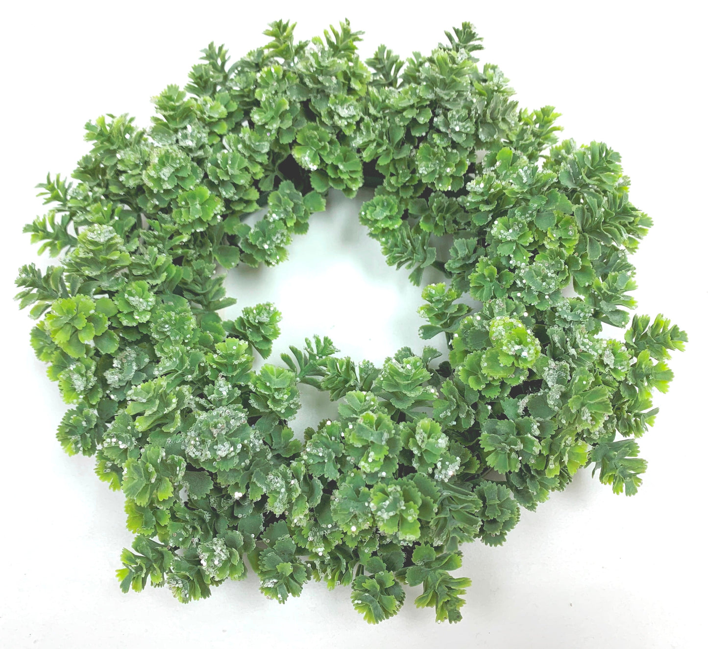 XM13696 BOXWOOD WREATH w/ICE,10in-4/32P