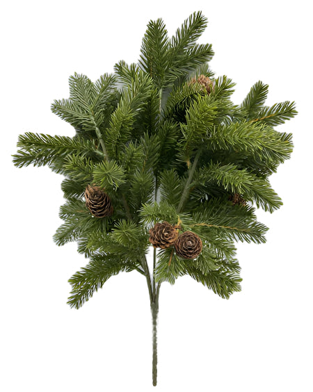 XM14005 ANGLE PINE/PINECONE BUSH 18"