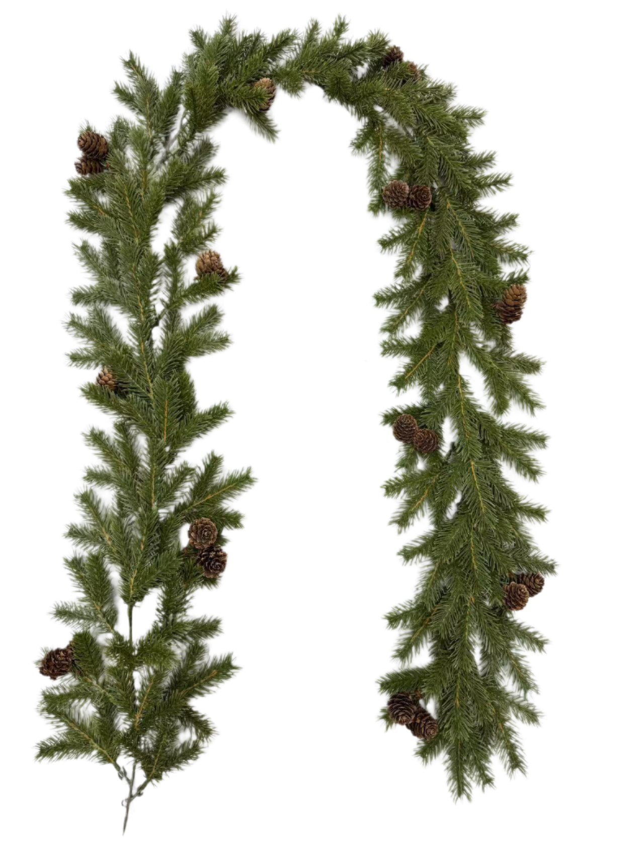 XM14009 ANGLE PINE/PINECONE GARLAND 6'