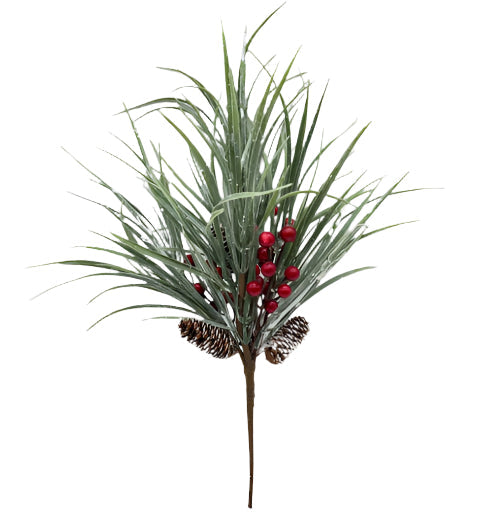 XM14020 PINECONE/BERRY/GRASS BUSH 20"