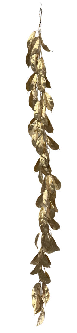 XM14026 METALLIC MAGNOLIA LVS GARLAND 6'