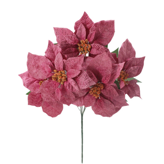 XM14136 POINSETTIA BUSHx5F,16"