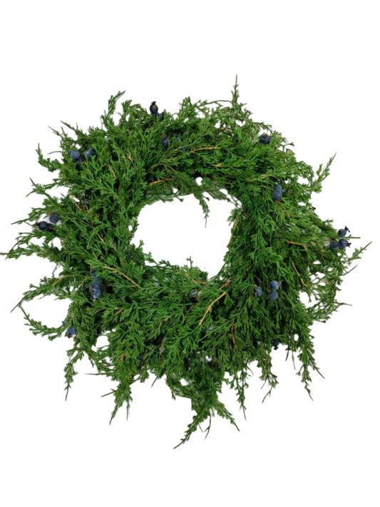 XM14254 CEDAR/BERRY WREATH 20"