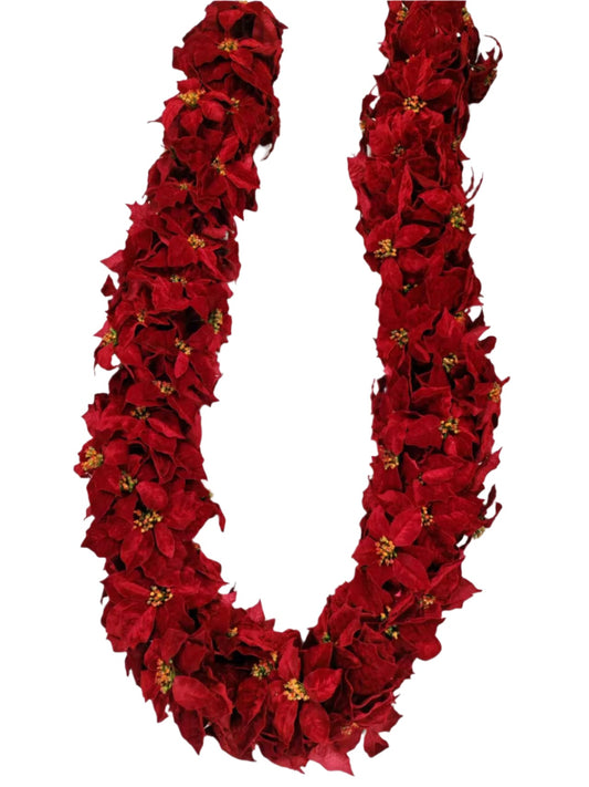 XM14261 POINSETTIA GARLAND 10'