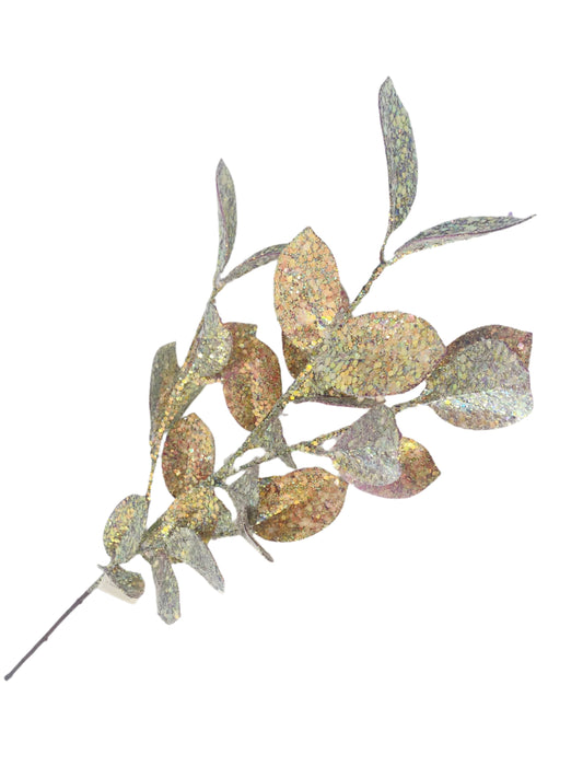 XM14296 SEQUIN LAUREL SPRAY 33.5"