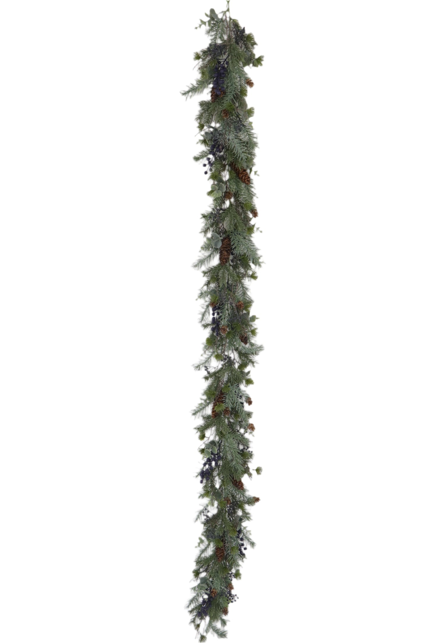 XM14330 MIXED BLUE SPRUCE/BERRY GARLAND 6'