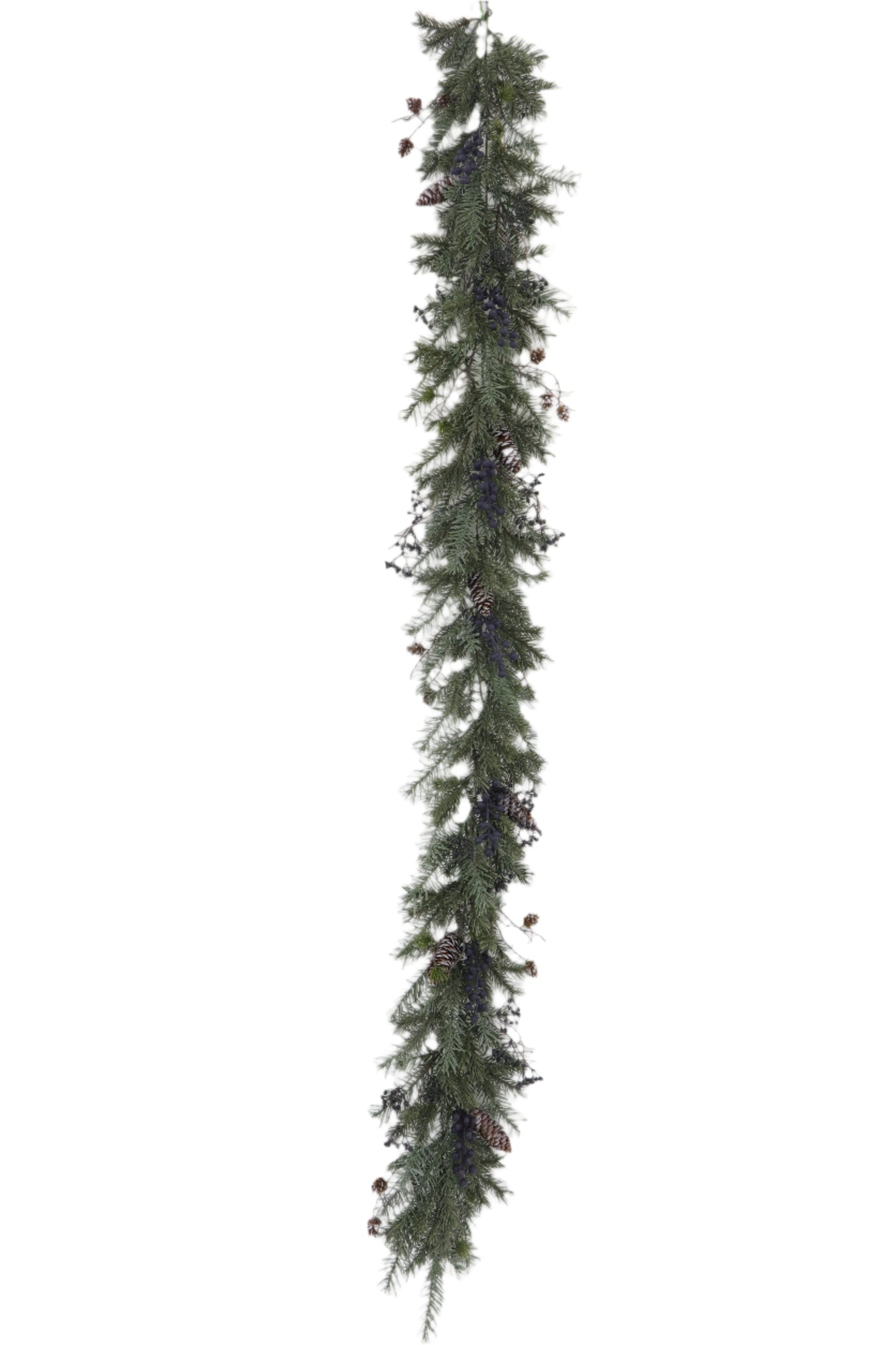 XM14332 BLUE SPRUCE/BERRY/PINECONE GARLAND 6'