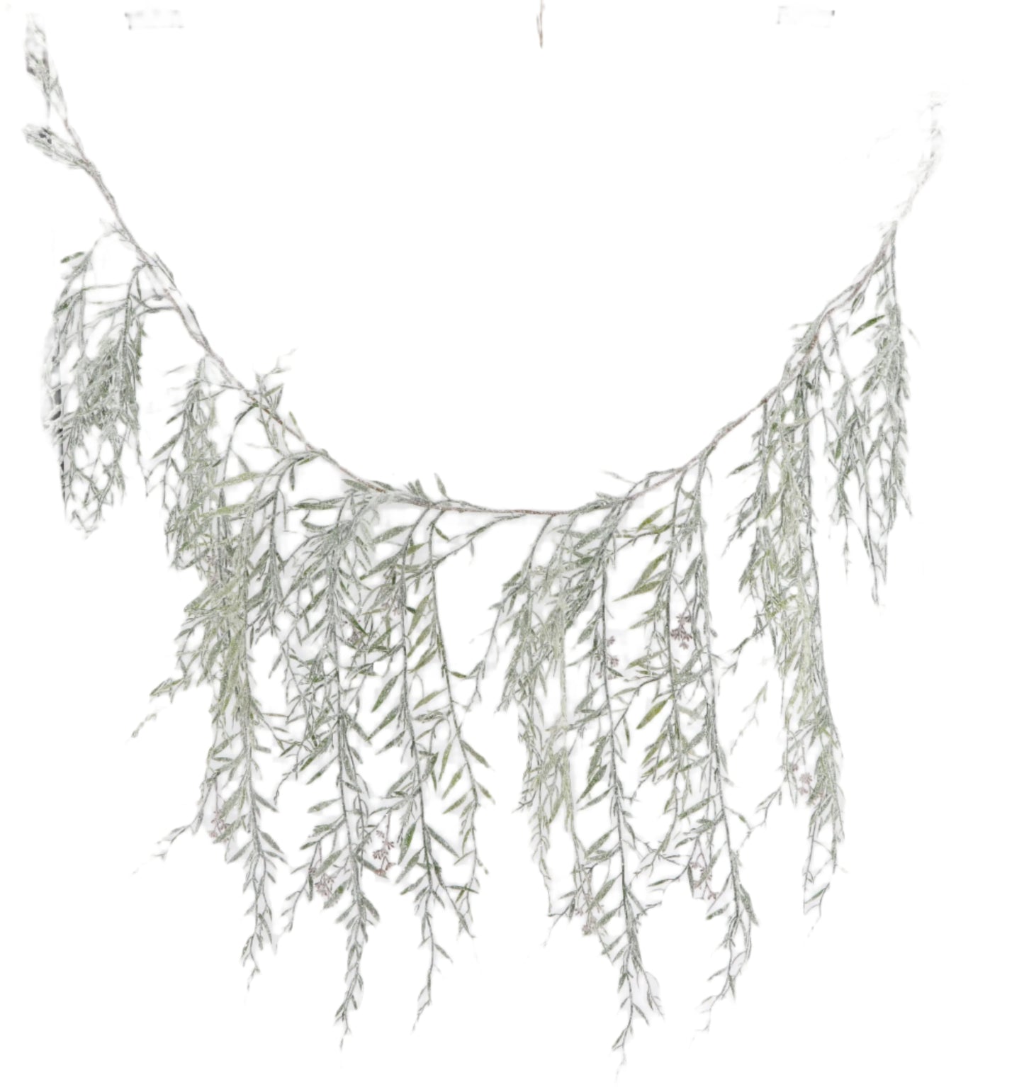 XM14342 SNOWY WEEPING WILLOW EUCALYPTUS GARLAND 6'