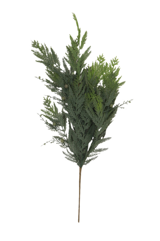 XM14344 FLAT CYPRESS/BABY PINECONE BUSH 31"