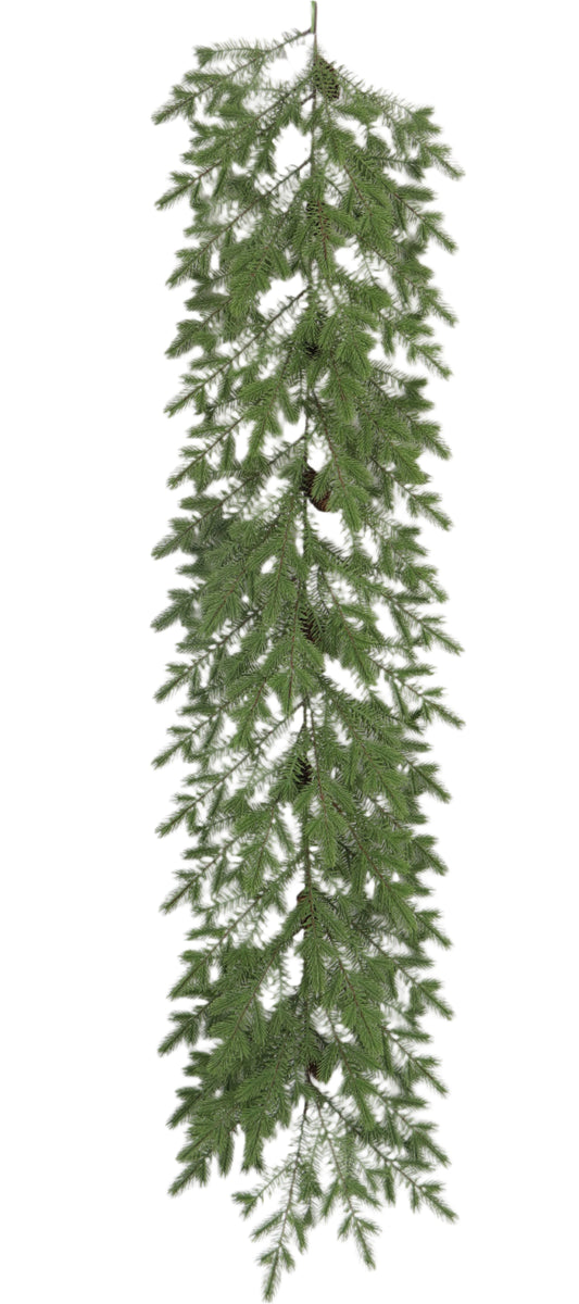 XM14356 PINE/PINECONE GARLAND 6'