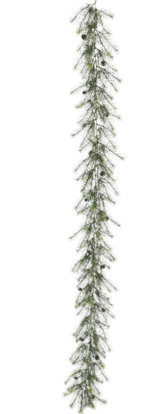 XM14365 PINE/PINECONE GARLAND 6'