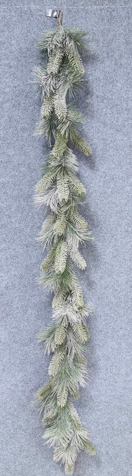 XM14562 FROSTED MIXED PINE/PINECONE GARLAND,6'