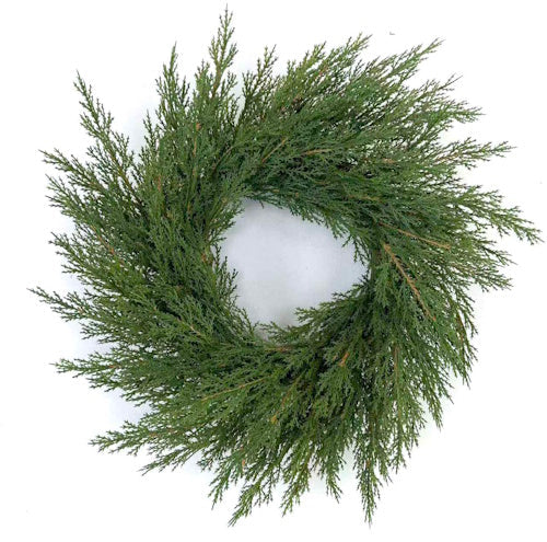XM14603 BABY CYPRESS WREATH,18"