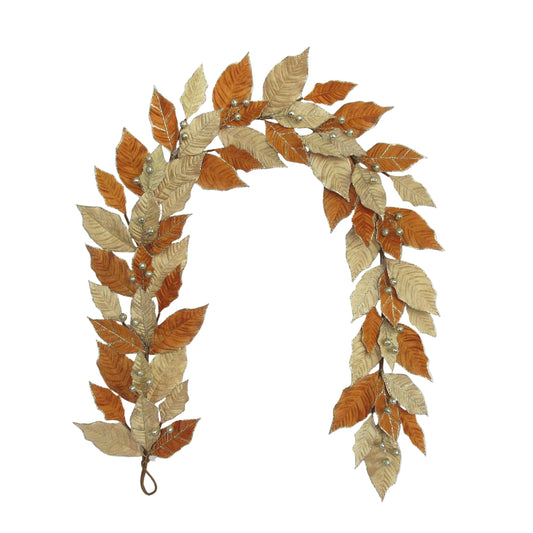 XM14683 GLITTER EDGED HOLLY/BERRY GARLAND