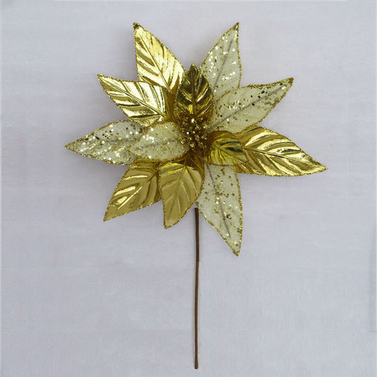 XM14685 METALLIC/GLITTER POINSETTIA SPRAY
