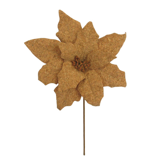 XM14688 CORK FINISH POINSETTIA SPRAY