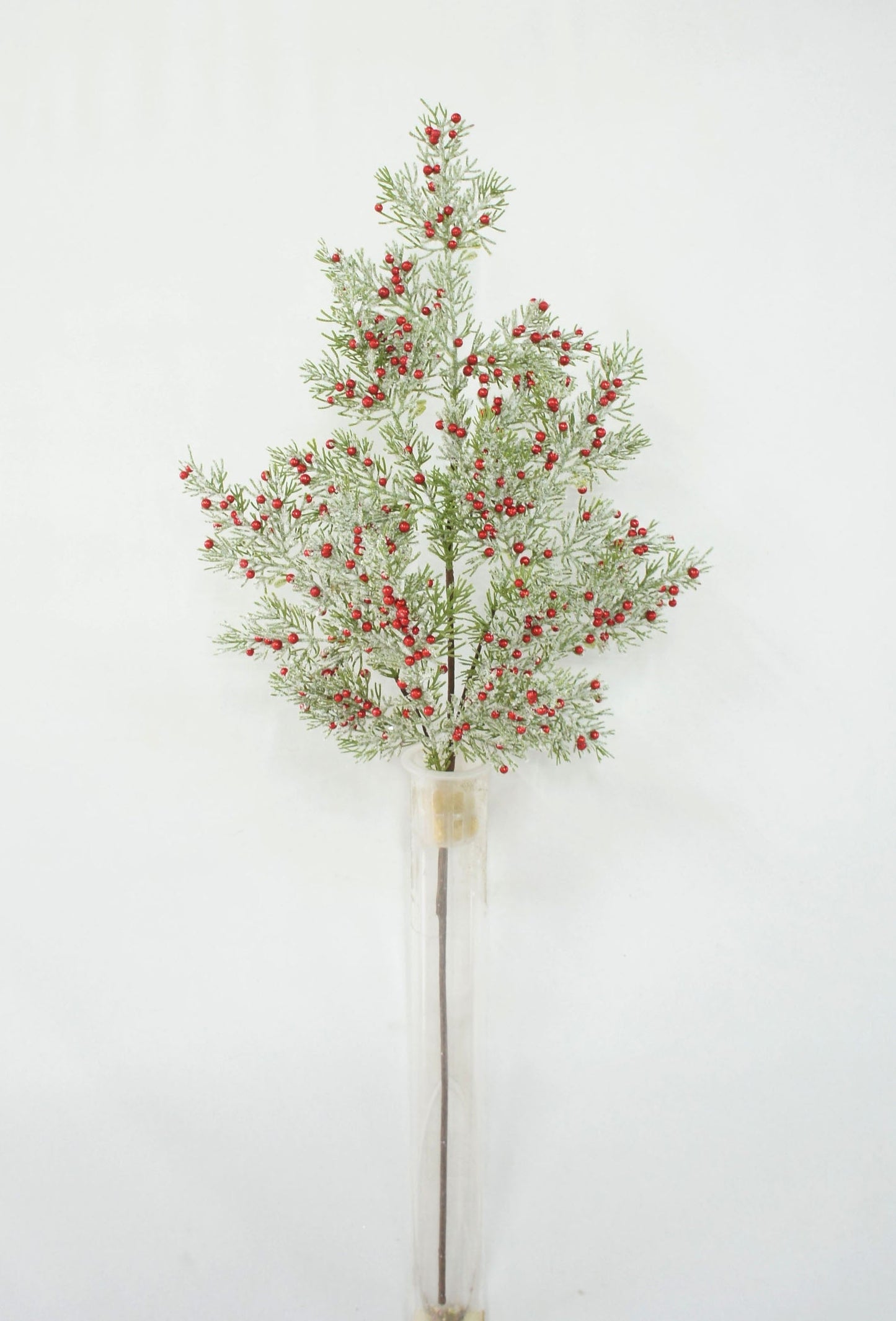 XM14691 SNOWY CEDAR/METALLIC MINI BERRY SPRAY,32"