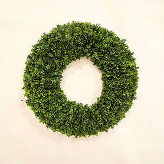 XM14735 SOFT CYPRESS WREATH,24"