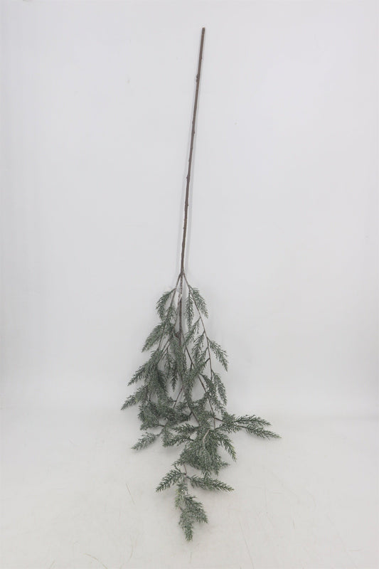XM14772 FORSTED/GLITTER PINE WEEPING SPRAY,62"