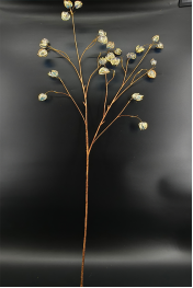 XM14786 METALLIC/IRIDESCENCE CHINESE LANTERN BRANCH,51"