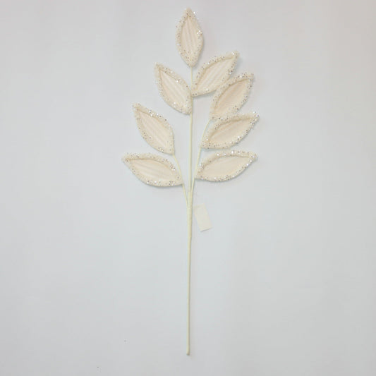 XM14806 GLITTER EDGED LAUREL SPRAY,27.5"