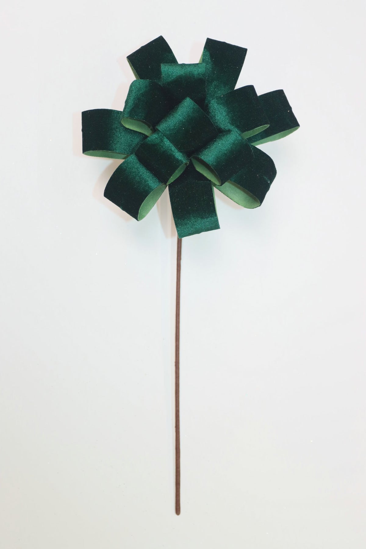 XM14822 VELVET BOW POINSETTIA SPRAY,D8x19.5"