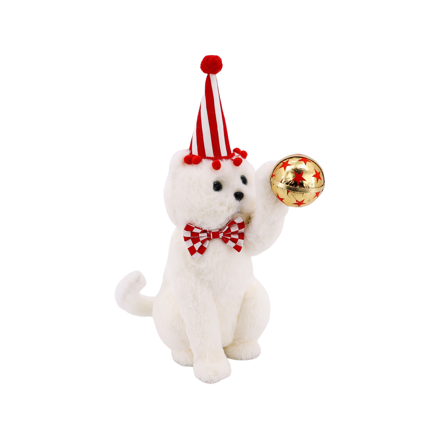 XM20046 CAT w/XMAS BALL,15.25in-6P