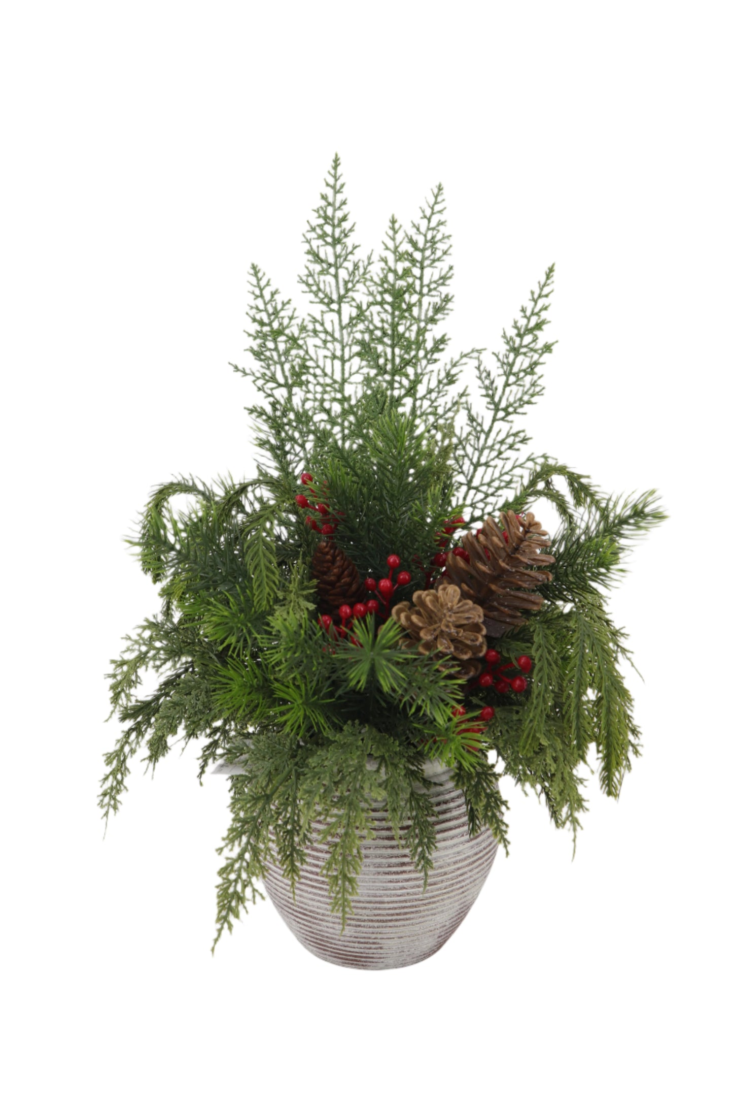 XM30134 MIXED PINE/BERRY ARRANGEMENT 22"