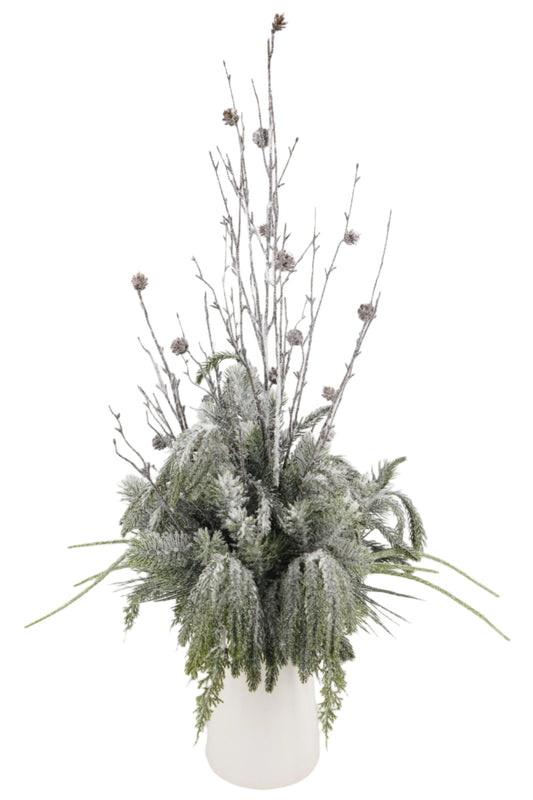 XM30135 MIXED PINE/PINECONE/TWIG ARRANGEMENT 36"
