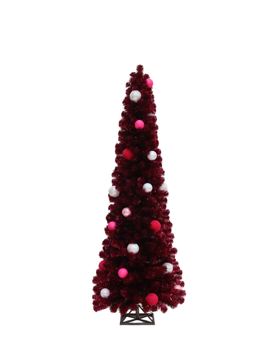 XM40168 TINSEL SLIMLINE TR w/ORN D31inx6'