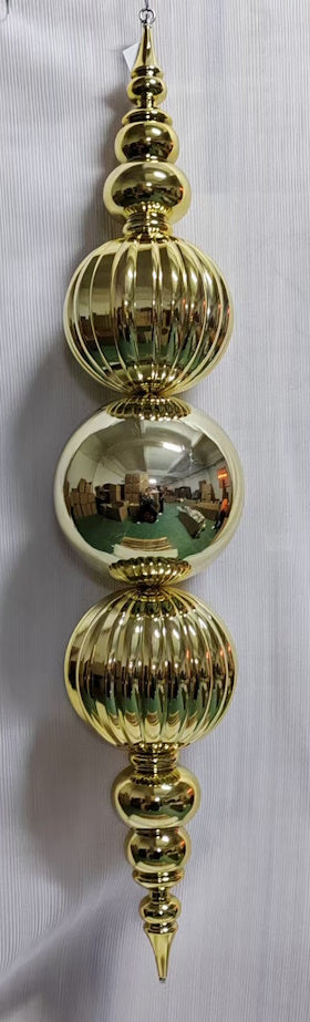 XO1002 PLASTIC FINIAL ORNAMENT 5'