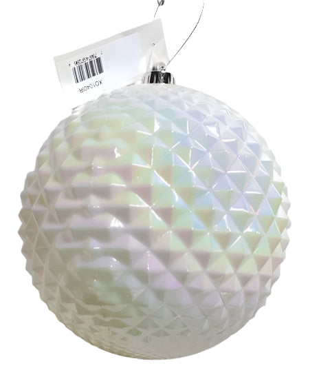 XO1040 PLASTIC EMBOSSING ORNAMENT 8"