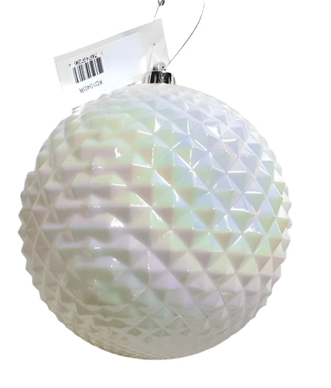 XO1040 PLASTIC EMBOSSING ORNAMENT 8"