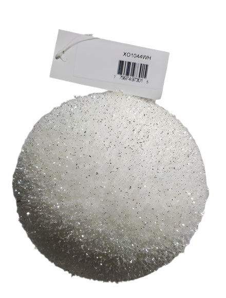 XO1044 SNOWBALL ORNAMENT IN FOAM 8"