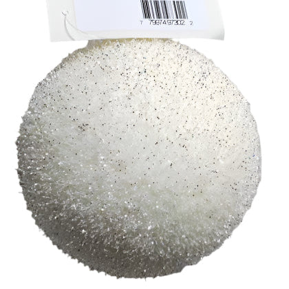 XO1045 SNOWBALL ORNAMENT IN FOAM 4"