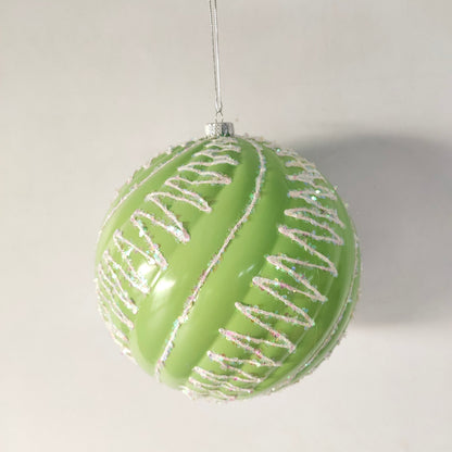 XO1118 SWIRL BALL w/GLITTER,8"