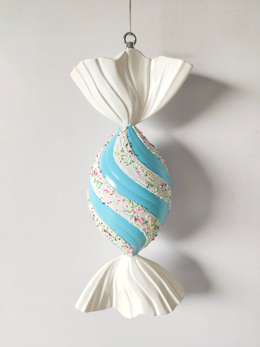XO1119 SWIRL CANDY ORN w/SPRINKLE,19"