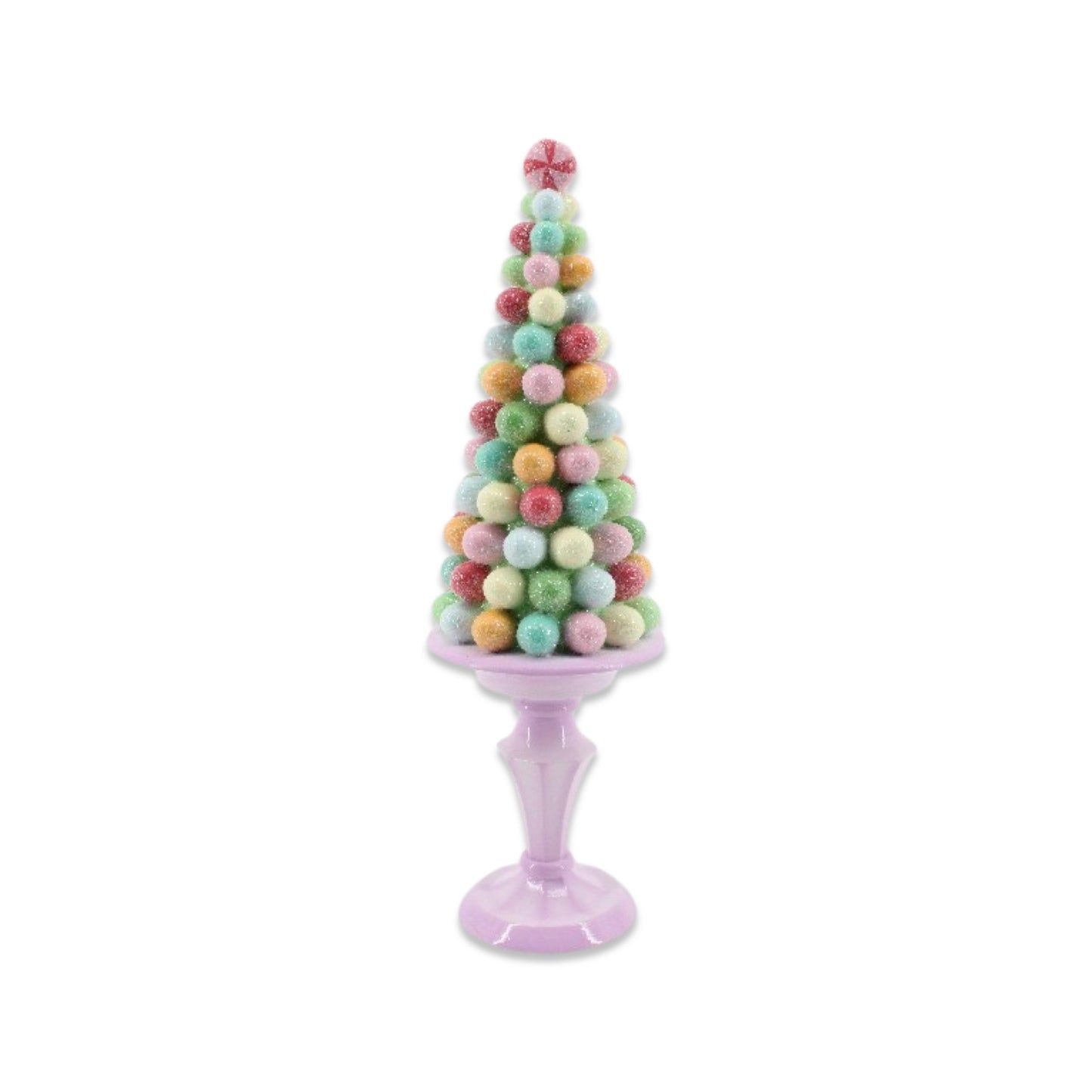 XR13048 RESIN CANDY TOPIARY ON STD,12.5in