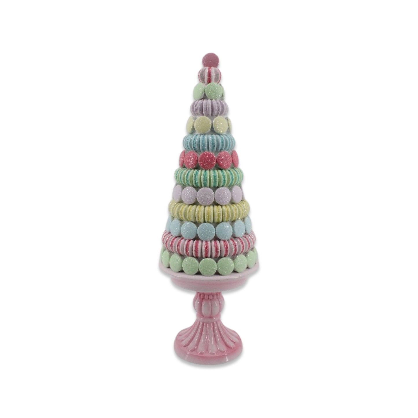 XR13054 RESIN MACARON TOPIARY,16in-1P/6P