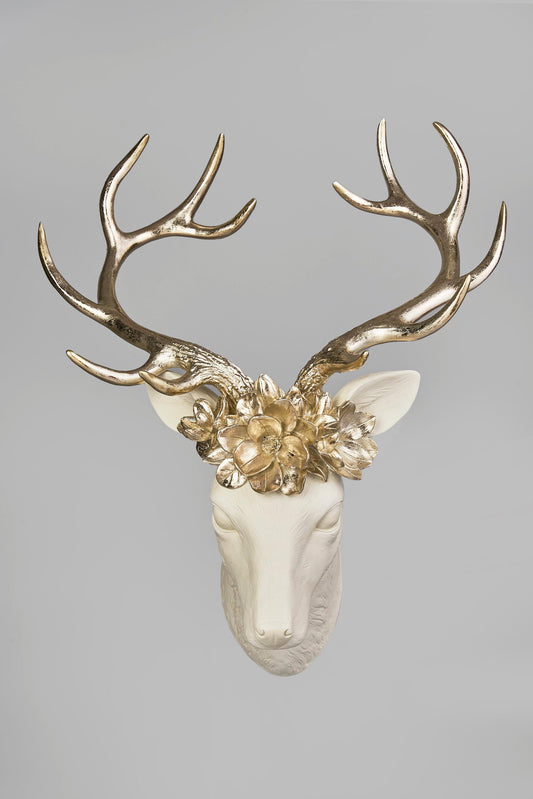 XR13134 REINDEER HEAD w/MAG ON WALL,23in