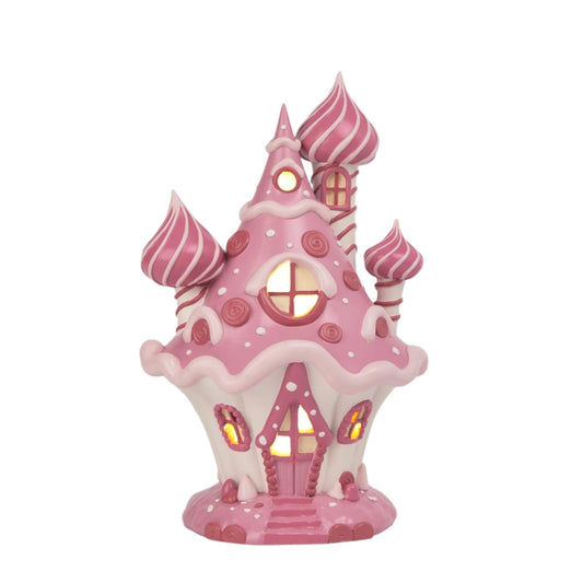 XR13141 RESIN CHOCOLATE HOUSE w/LED 10"
