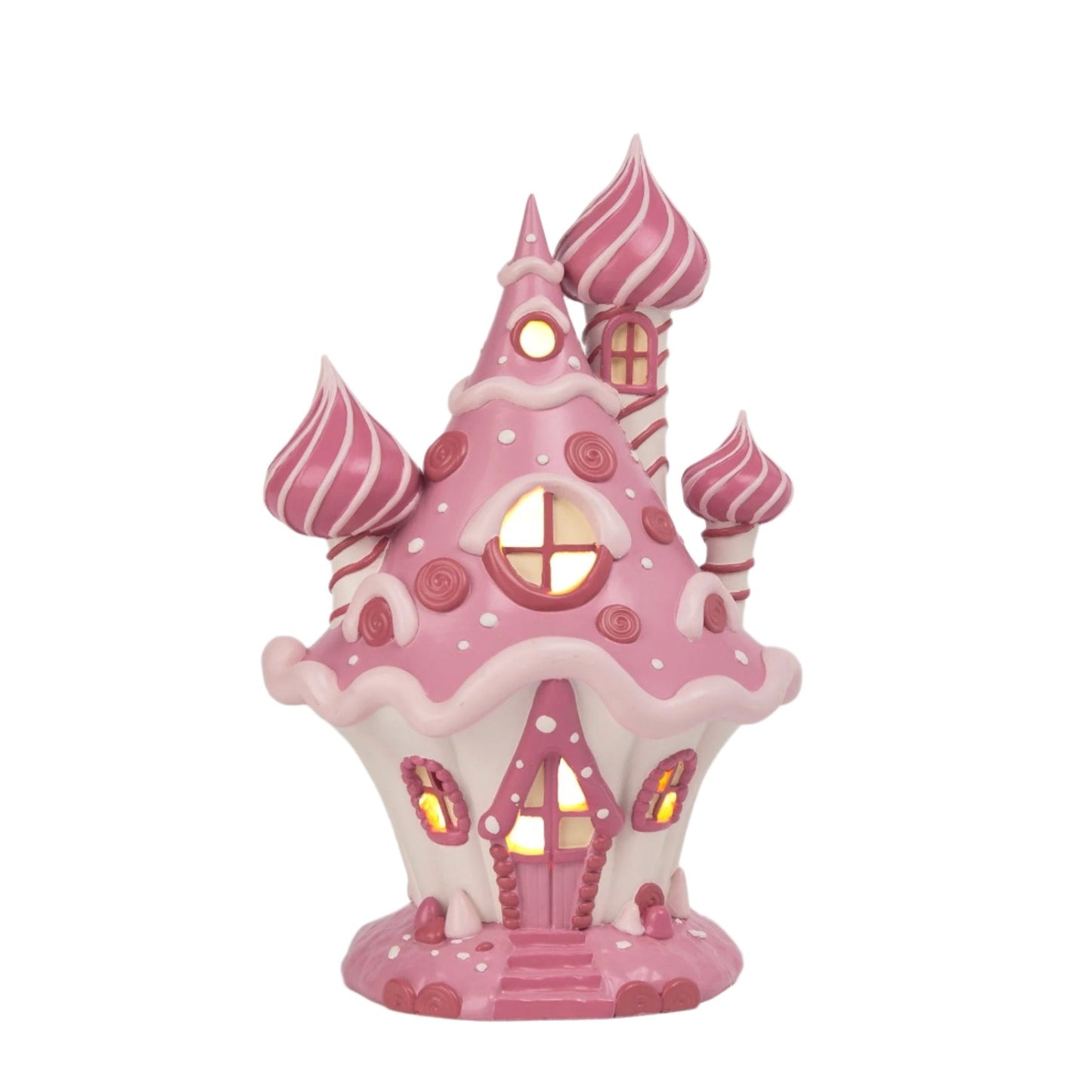 XR13141 RESIN CHOCOLATE HOUSE w/LED 10"