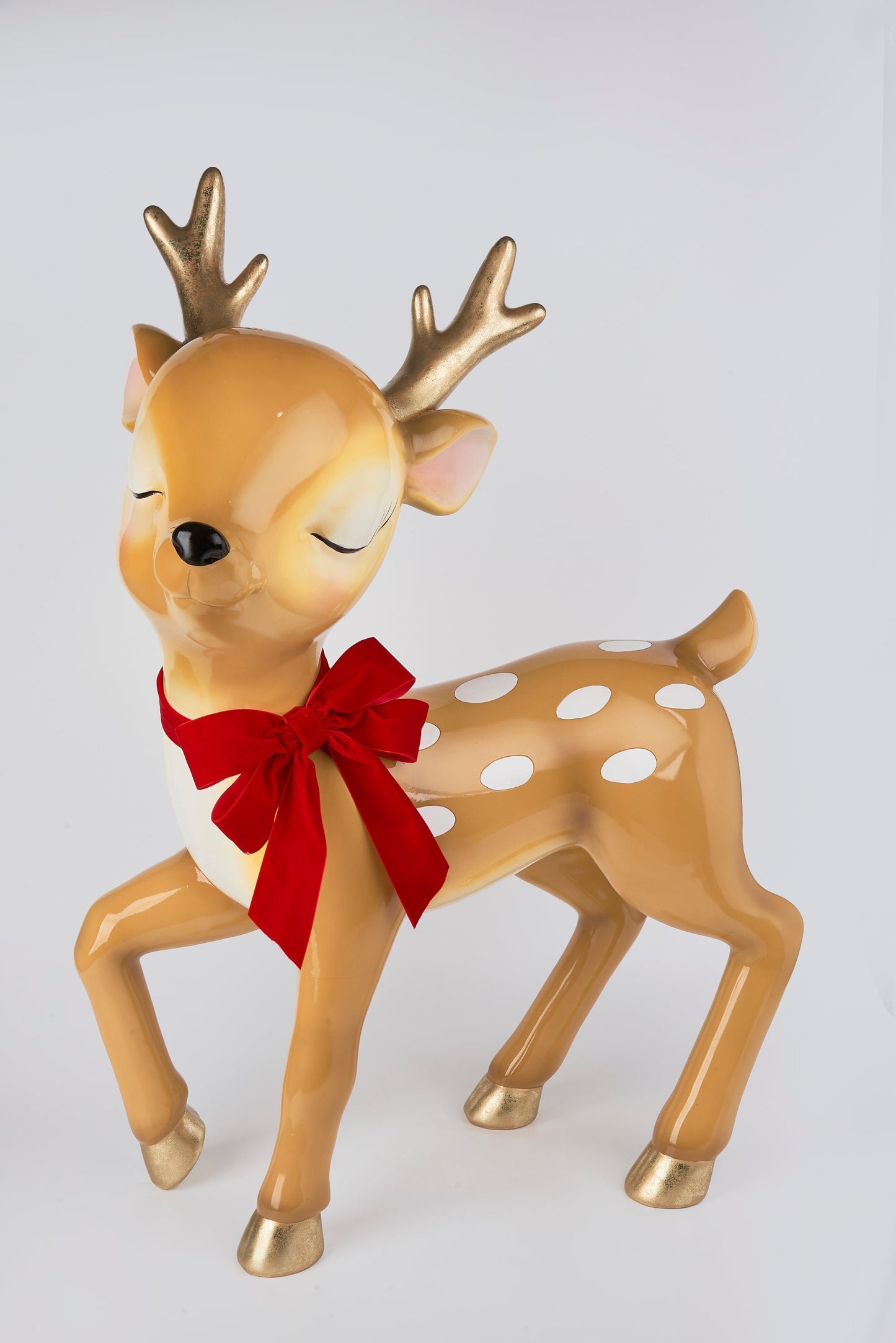 XR13150 RESIN BABY REINDEER w/RIBBON,36in