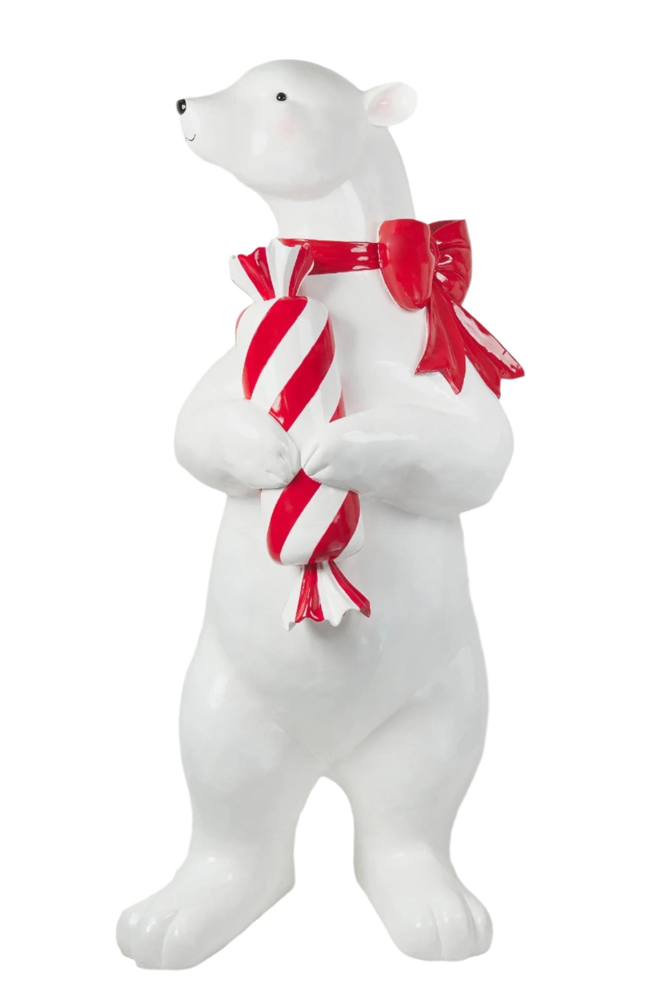 XR13168 RESIN STANDING POLAR BEAR w/CANDY 73"