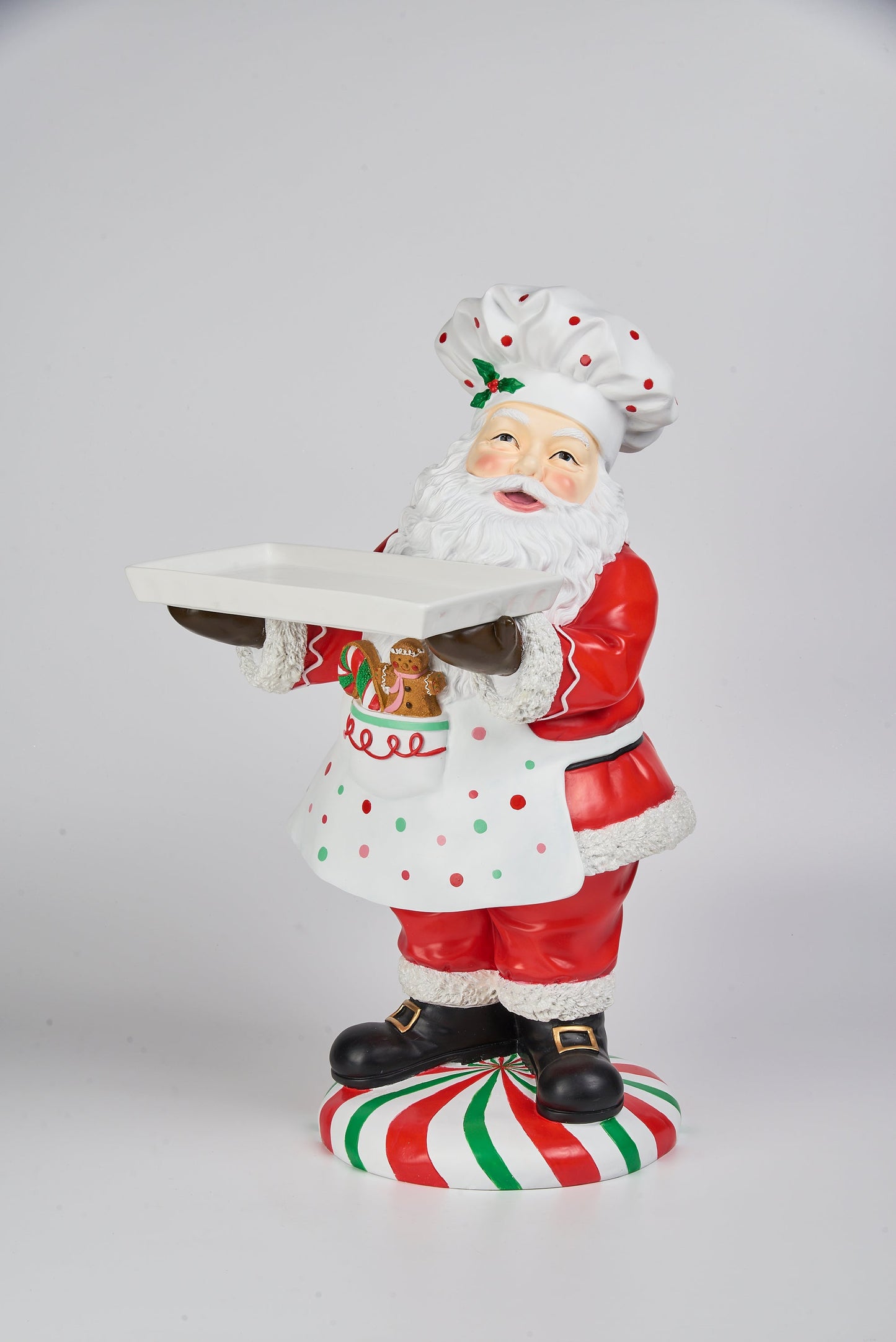 XR13179 RESIN CHIEF SANTA HOLDING PLATE 27"