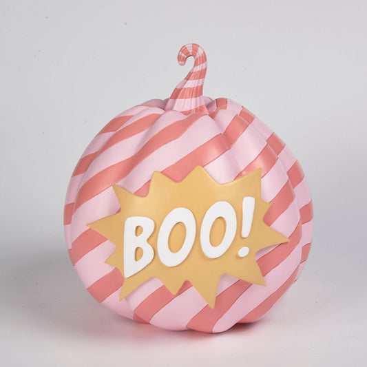 XR13187 RESIN BOO PUMPKIN,12in