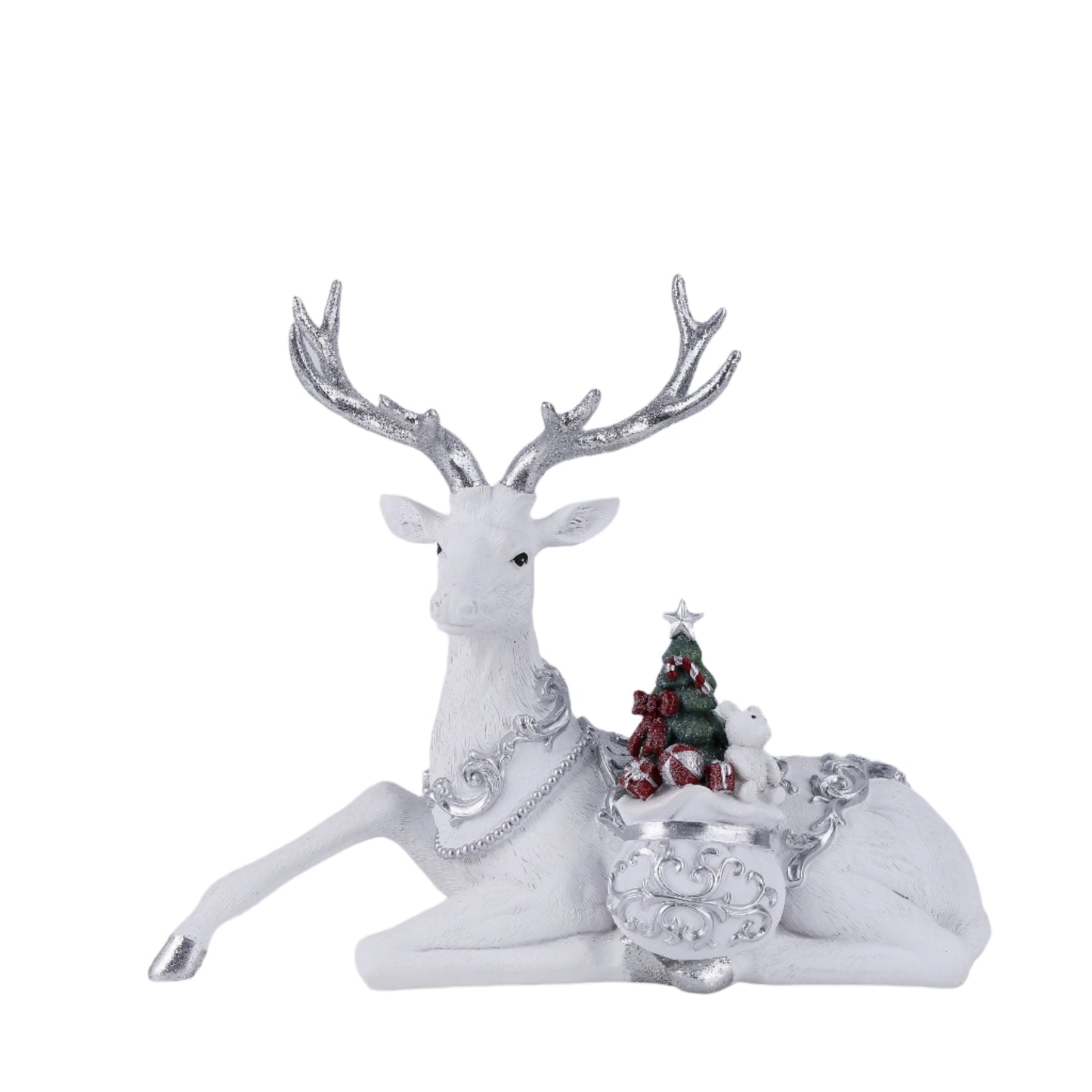 XR13221 RESIN REINDEER/XMAS TREE 11"