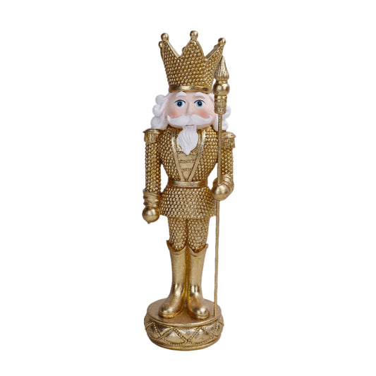 XR13226 RESIN BEADED NUTCRACKER 12.75"